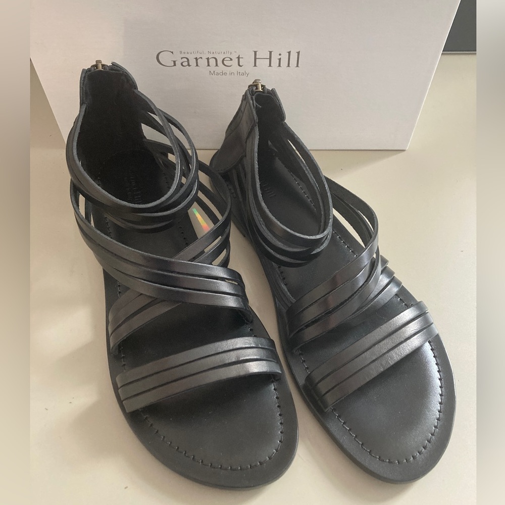 Italian Leather Gladiator Sandals — brand new never worn